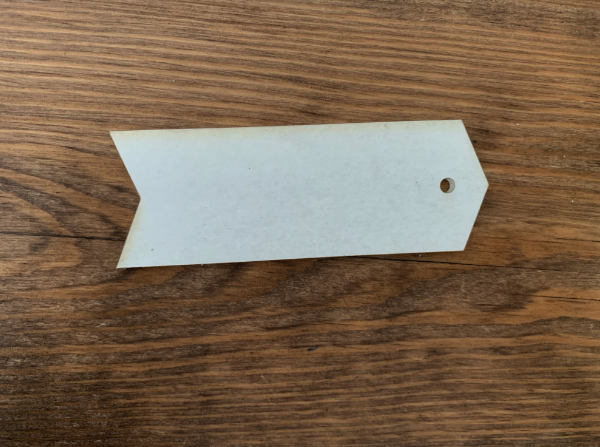 Tag Shaped Acrylic Keychain Blanks - Set of 5 2.5 Diameter