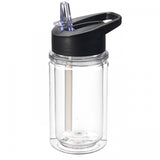 10 oz Kids Double Wall Sport Water Bottle Built-In Flip Down Straw Summit Tritan Sports Bottles Blank Ready To Decorate.