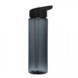 24 Oz Tritan Water Bottle Single Wall Plastic Water Bottle With Flip Down Straw.