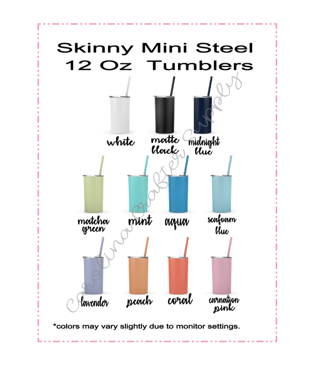 Steel Skinny Mini Tumbler - Kids Stainless Tumbler