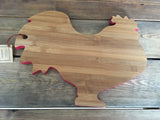 Rooster Cutting Board - Bamboo Cutting Board, Farmhouse Decor