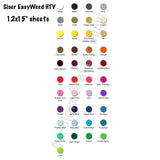 Siser EasyWeed HTV 10 Sheet Pack! You Pick The Pack Size & Colors 12x15 Sheets Iron-On Vinyl Heat Transfer Vinyl.