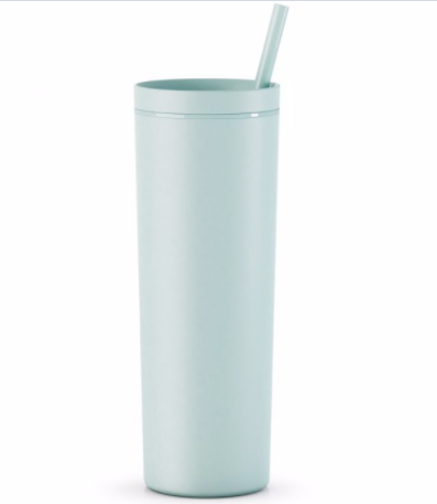 Blank 32 oz Soft Matte Seaglass Extra Large Tumbler with Screw on Lid &  Straw for Crafting